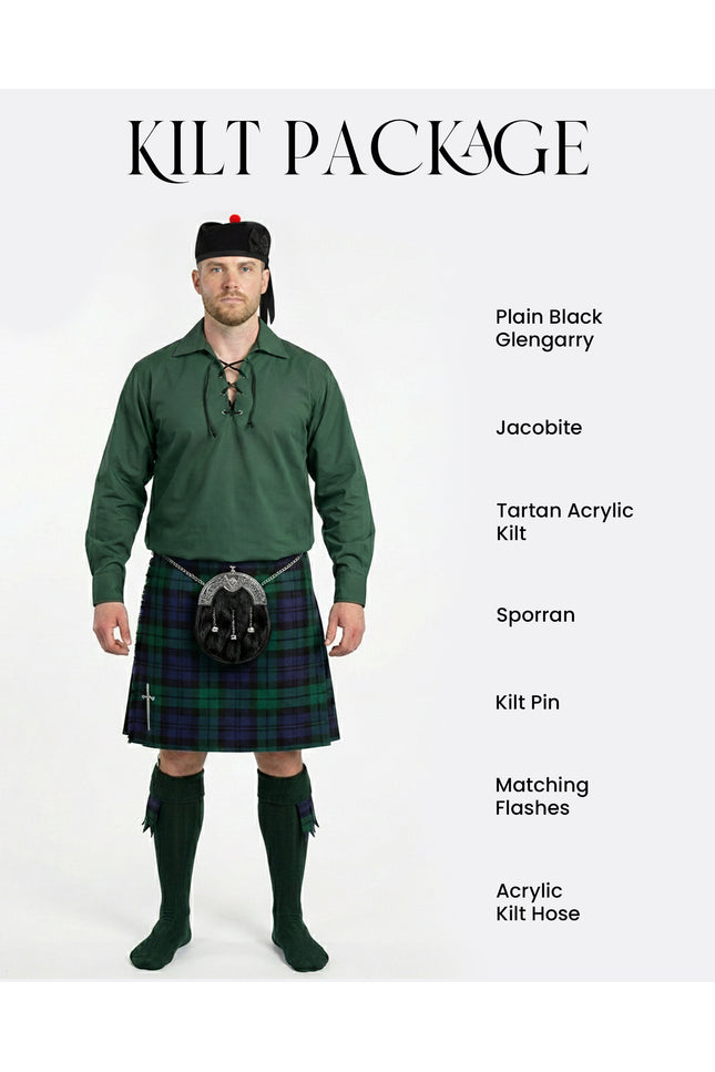 Acrylic Kilt Package | Black Watch