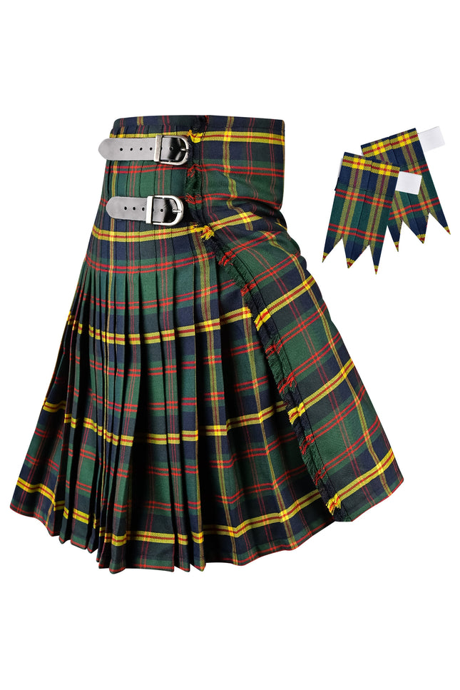 Kilt for Men I US Marine Corps - Leathernecks  Tartan Kilt Polyviscose 8 Yard Traditional Men Kilt