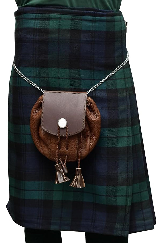 Rob Roy Leather Sporran | Brown