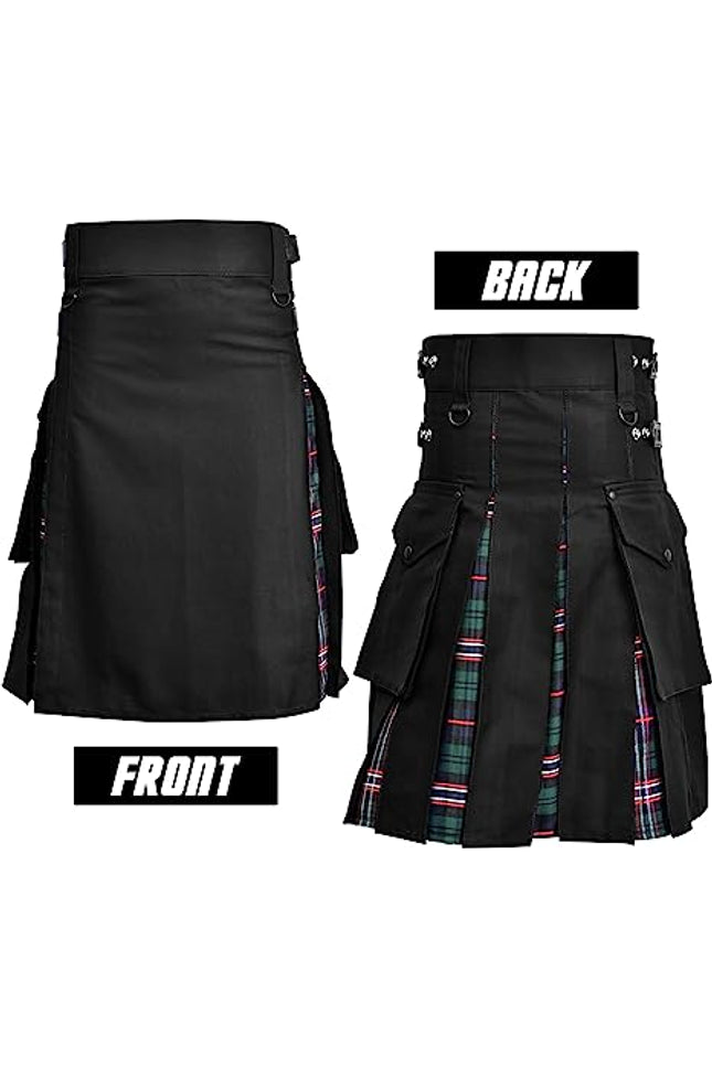 Scottish National Hybrid Utility Kilt for Men - Traditional Style with Modern Functionality | Big & Tall