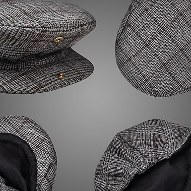 Gatsby Hat Blend Wool Vintage Flat Ivy Cabbie Cap | Charcoal Grey