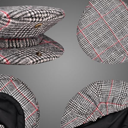 Gatsby Hat Blend Wool Vintage Flat Ivy Cabbie Cap | Light Grey