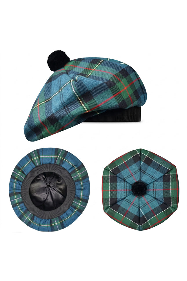 Tam O'Shanter Hat with Pompom | Ancient Colquhoun Tartan