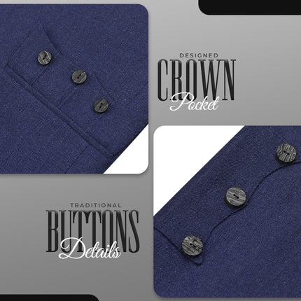 Blue Crail Jacket and Vest  -  Italian Tweed Wool | Scottish Formalwear