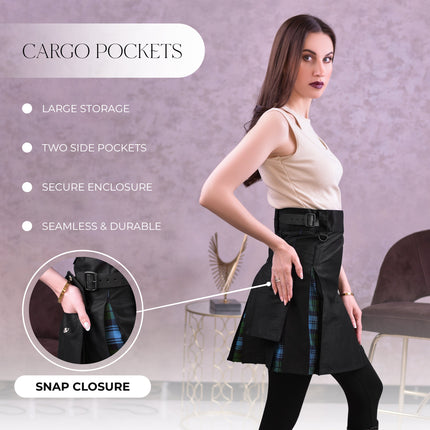 Women's Hybrid Utility Kilt | Ancient Campbell Tartan