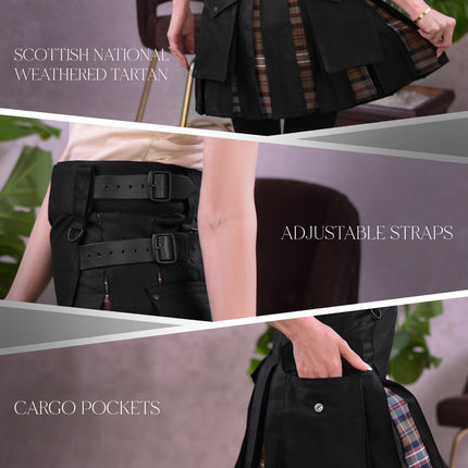 Women's Hybrid Utility Kilt | Scottish Heritage Weathered | Big & Tall
