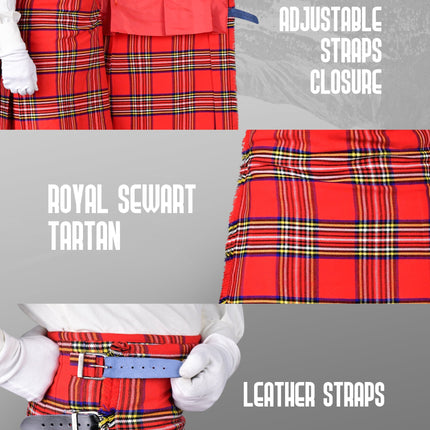 Acrylic Kilt | 16oz Royal Stewart Tartan Kilt