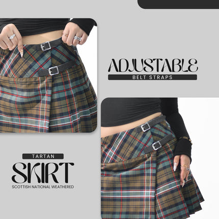 Women's Tartan Billie Skirt | Scottish Heritage Weathered
