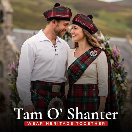 Tam O'Shanter Hat with Pompom | Crawford Tartan