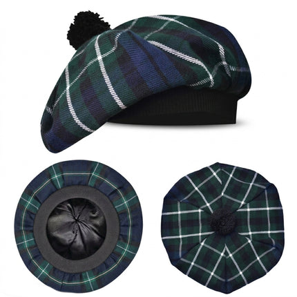 Tam O'Shanter Hat with Pompom | Graham Modern Tartan