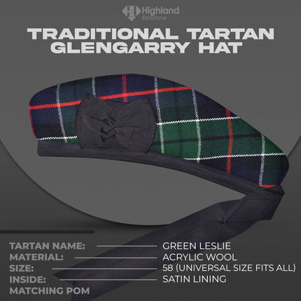 Glengarry Hat | Green Leslie