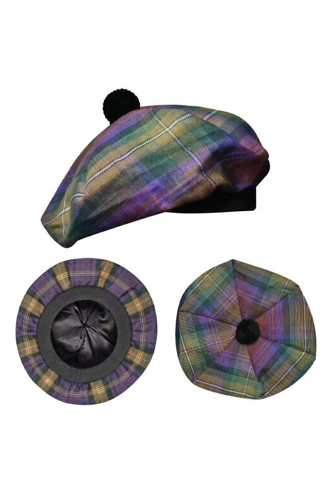 Tam O'Shanter Hat with Pompom | Isle of Skye Tartan