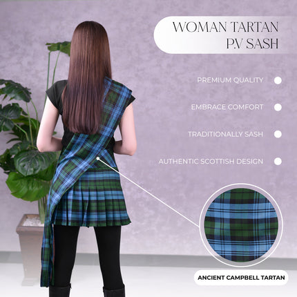 Women's Sash | Ancient Campbell Tartan