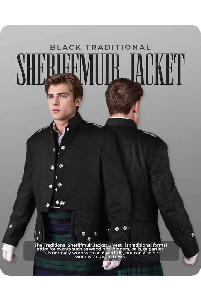 Black Sheriffmuir Jacket & Vest
