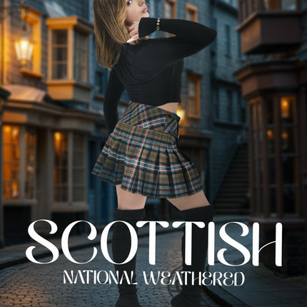 Women's Tartan Billie Skirt | Scottish Heritage Weathered