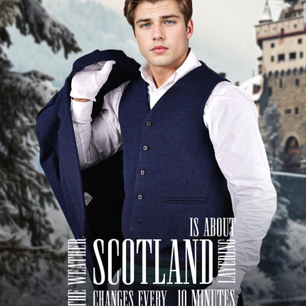 Blue Argyll Vest