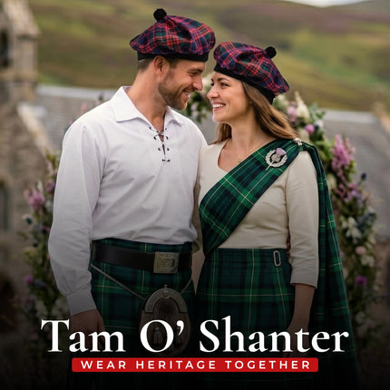 Tam O'Shanter Hat with Pompom | MacDonald Tartan