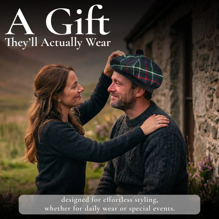 Tam O'Shanter Hat with Pompom | MacKenzie Tartan