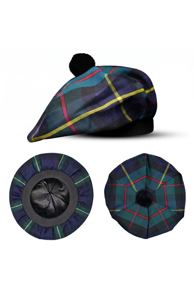 Tam O'Shanter Hat with Pompom | MacLeod of Harris Tartan