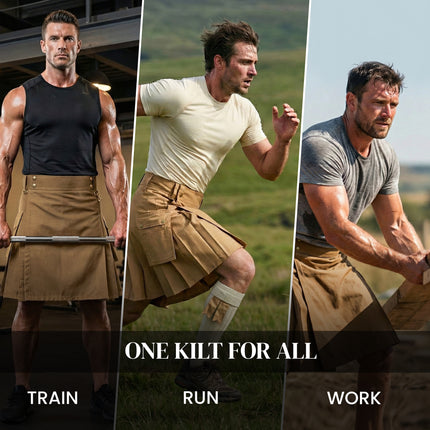 Phantom Modern Utility Kilt | Khaki