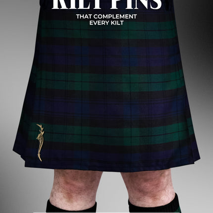 Scottish Kilt Pin for men | Stag Head Pewter Antique