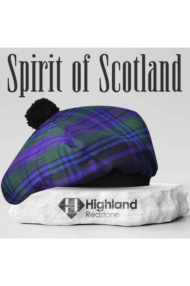 Tam O'Shanter Hat with Pompom | Spirit of Scotland Tartan