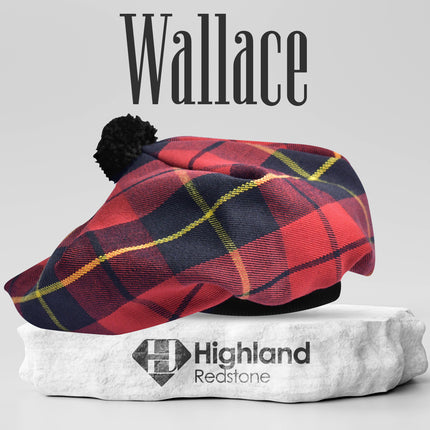 Traditional Tam O'Shanter Hat with Pompom (Wallace)"