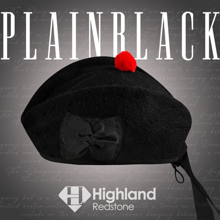 Glengarry Hat | Plain Black