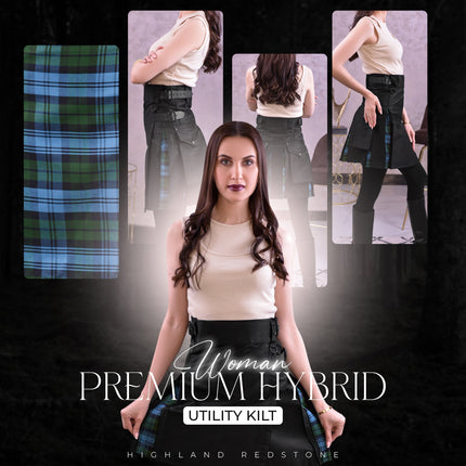 Women's Hybrid Utility Kilt | Ancient Campbell Tartan