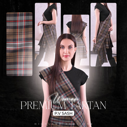 Women's Sash | Scottish Heritage Weathered Tartan
