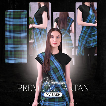 Women's Sash | Ancient Campbell Tartan