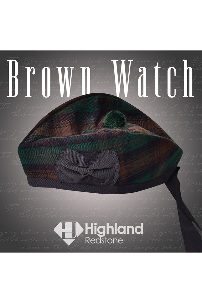 Glengarry Hat | Brown Watch