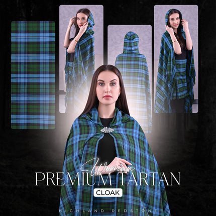 Women Tartan Cloak - Ancient Campbell