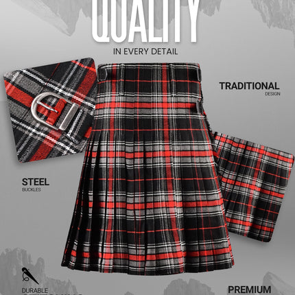 Acrylic Kilt | 16oz Spirit of Bruce Tartan Kilt | Big & Tall
