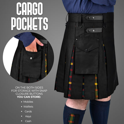 US Marine Corps - Leathernecks Hybrid Utility Kilt for Men  - Traditional Style with Modern Functionality