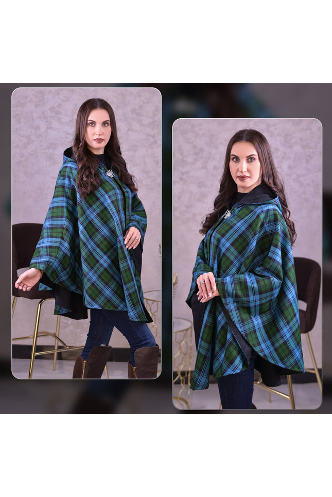 Women Tartan Cape - Ancient Campbell