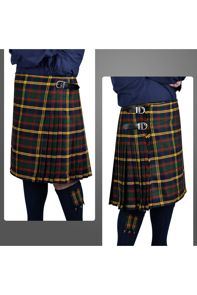 Kilt for Men I US Marine Corps - Leathernecks  Tartan Kilt Polyviscose 8 Yard Traditional Men Kilt