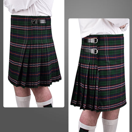 Kilt for Men I Scottish National Tartan Kilt Polyviscose 8 Yard Traditional Men Kilt | Big & Tall