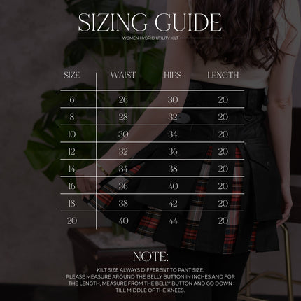 Women's Hybrid Utility Kilt | Dress Stewart Tartan