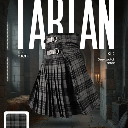 Acrylic Kilt | 16oz Grey Watch Tartan Kilt