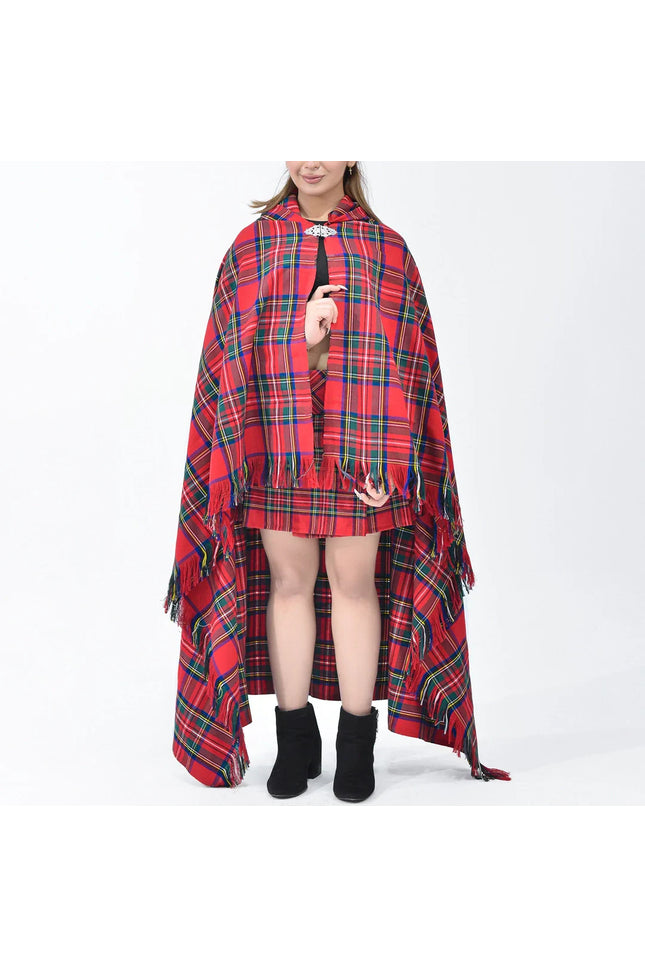Women Tartan Cloak - Royal Stewart