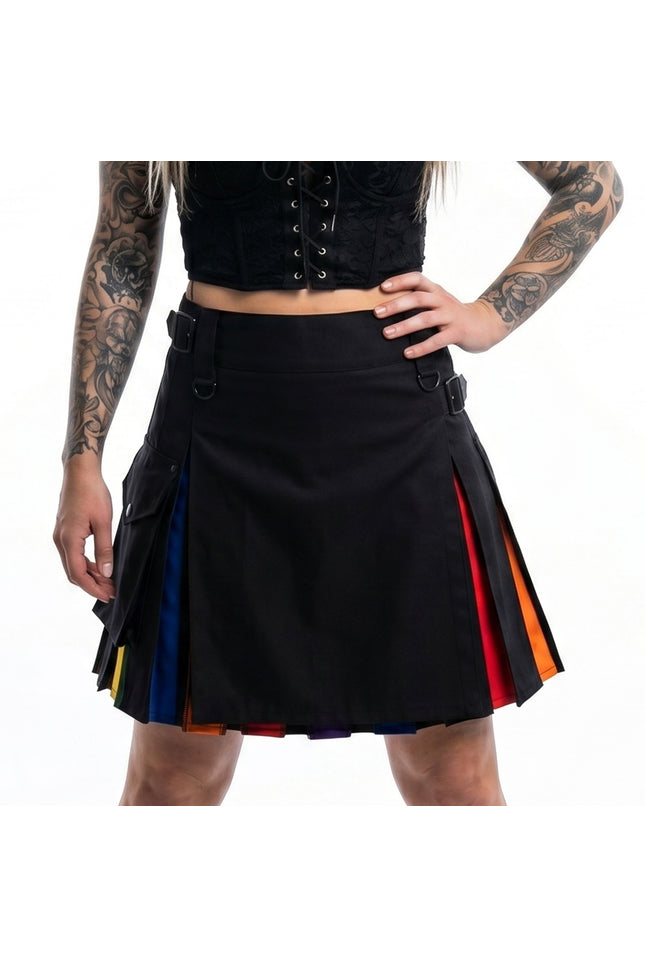 Women's Hybrid Utility Kilt | Rainbow Pride Kilt | Big & Tall