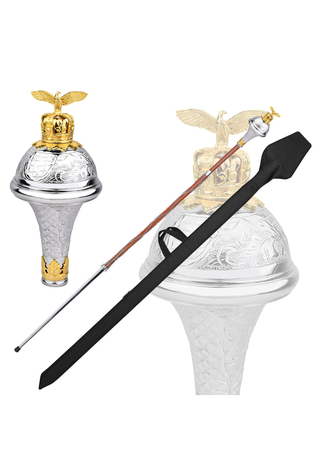 Scottish Drum Major Ceremonial Mace| Royal Eagle Head