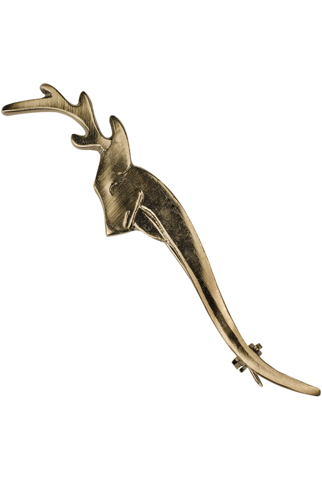 Scottish Kilt Pin for men | Stag Head Pewter Antique