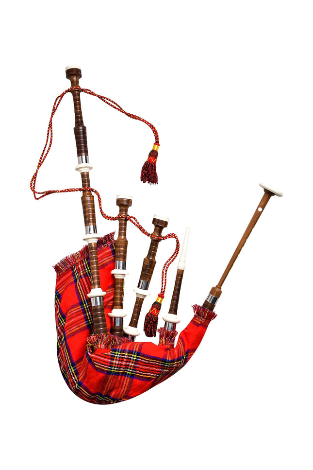 Full Size Rosewood Bagpipe with Box | Royal Stewart