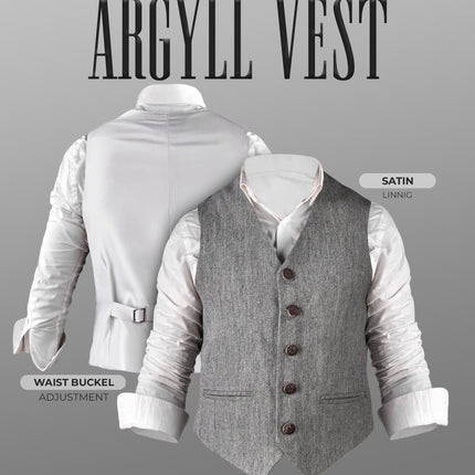 Grey Argyll Vest