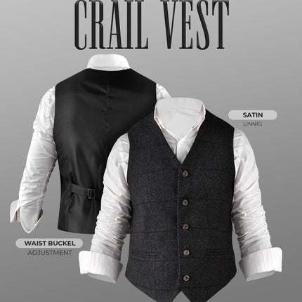 Charcoal Grey Crail Vest - Self Check