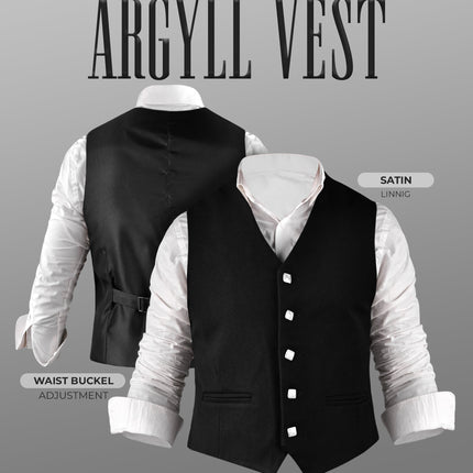 Black Argyll Vest