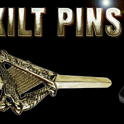 Scottish Kilt Pin for men | Irish Harp Antique