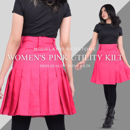 Raven Women Kilt - Pink | Big & Tall